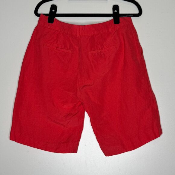 Banana Republic Linen Blend Pleat Front Chino Short Women's Size 2 - Picture 6 of 7